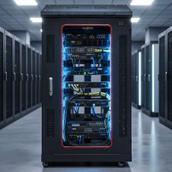 tủ rack 20u trong trung tâm dữ liệu mini