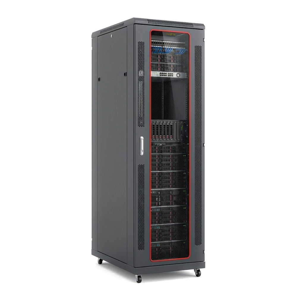 tủ rack 42u màu đen maxtel