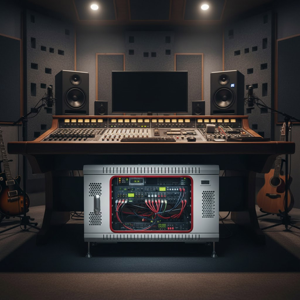 tủ rack 6u cho hệ thống âm thanh