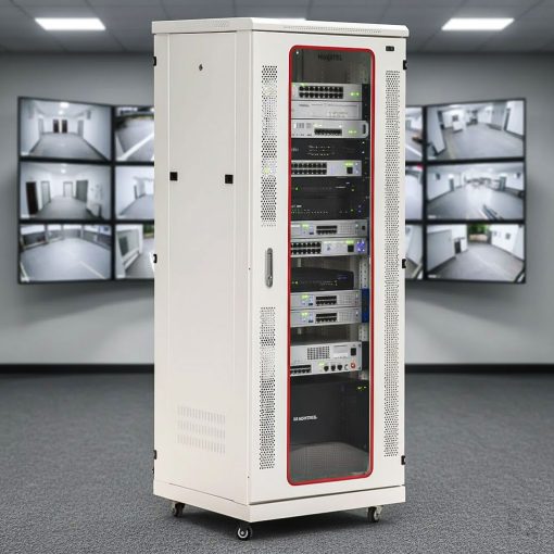 tủ rack maxtel 32u trong hệ thống CCTV