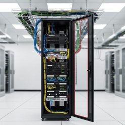 tủ rack maxtel 42u trong phòng kỹ thuật hiện đại