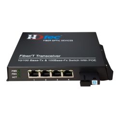 Converter quang HDTEC S 4 cổng RJ45 Lan 1G