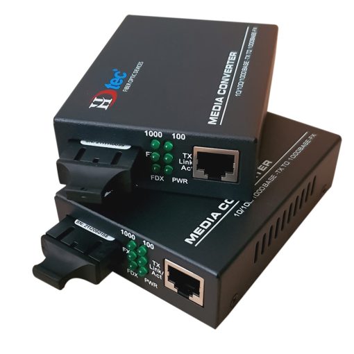 Bo-chuyen-doi-Ethernet-2-soi-quang-va-1-cong-RJ45-100Mbps1G-HDtec