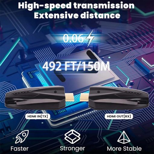 Bộ truyền tín hiệu HDMI HDTEC WIRELESS 150 Mét