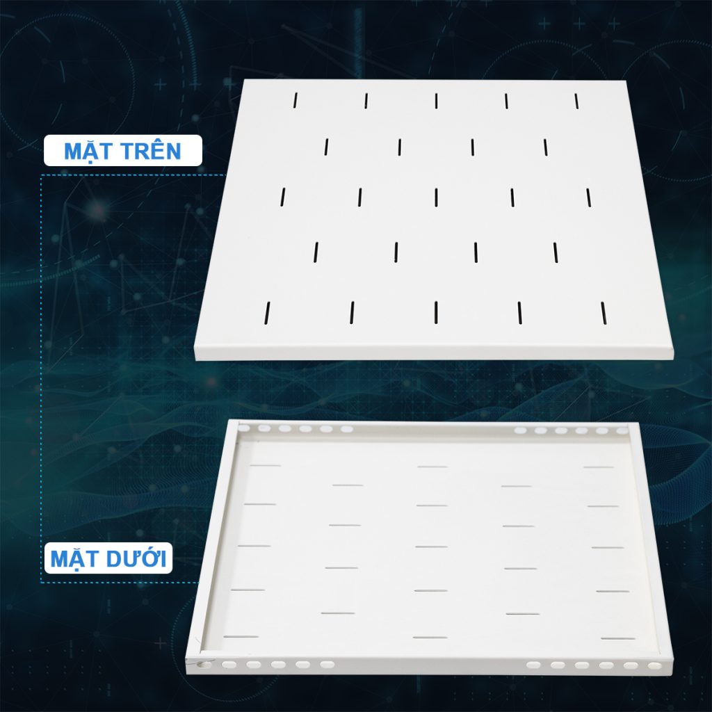 Ảnh chụp mặt trên, mặt dưới khay cố định 1uD600 Maxtel