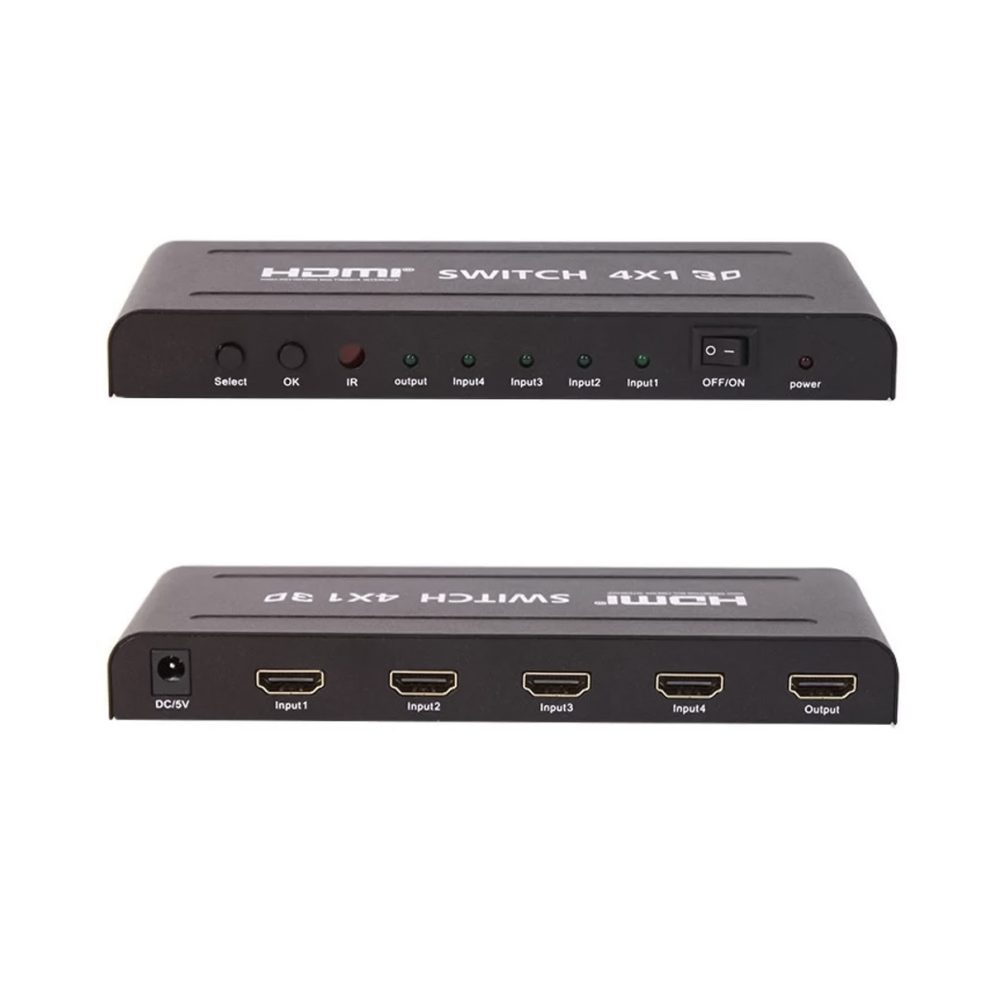 Chuyển HDMI SOFLY (Switch) 4 vào 1 ra có remote (1)