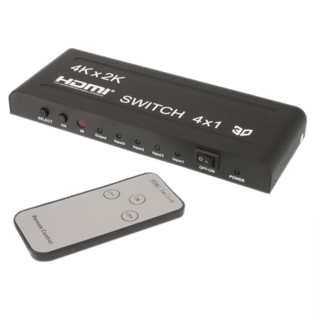 Chuyển HDMI SOFLY (Switch) 4 vào 1 ra có remote (2)