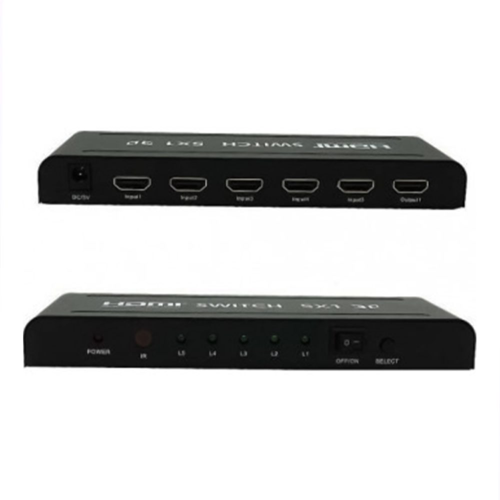 Chuyển HDMI SOFLY (Switch) 5 vào 1 ra có remote (1)