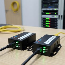 Converter Ethernet HDtec dùng cho camera IP chạy trên cáp đồng trục đã được kết nối