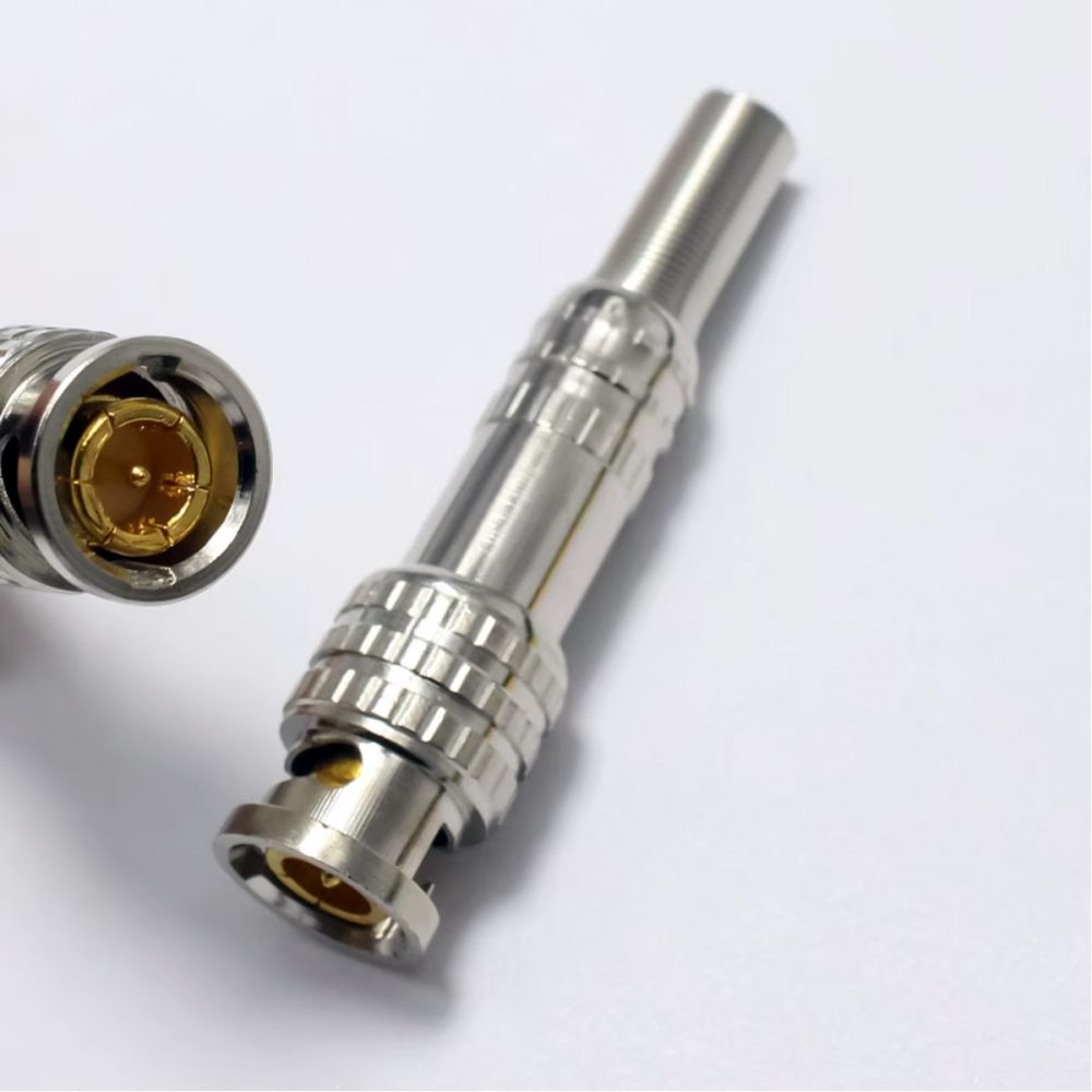 Đầu BNC mạ đồng cho cáp đồng trục RG58, RG59, RG6 B22 (1)