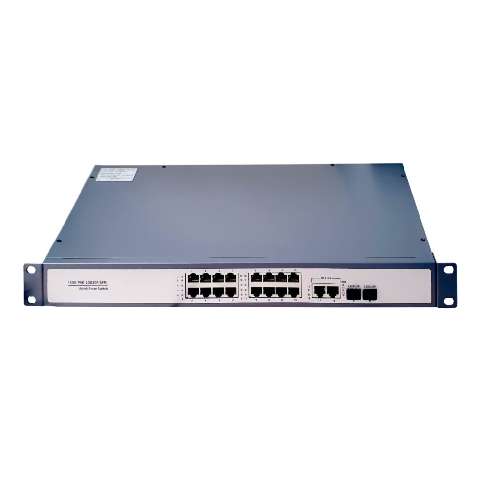 Fiber Network Switch 18 cổng RJ45 1G +2 Slot SFP 1 (1)