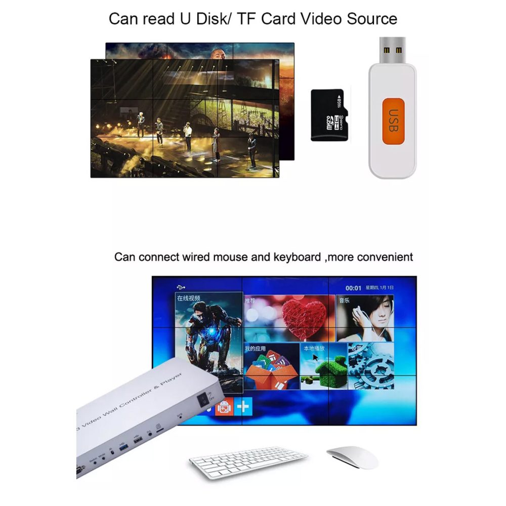 Ghép Màn Hình HDTEC 4K 3x3 Video wall controller (10)