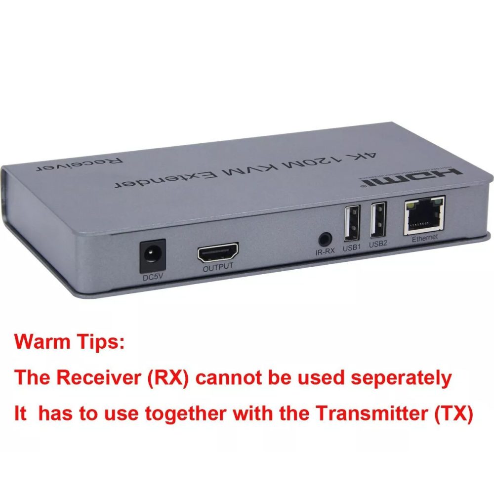 HDTEC HDMI KVM 120M 4K (Có USB, Loop) (Bộ mở rộng HDMI 120m 4K) (6)