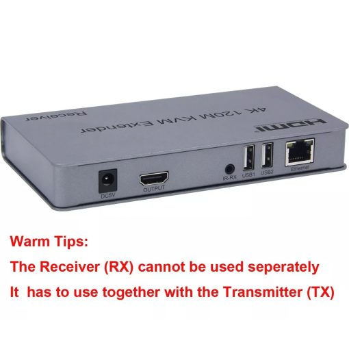 HDTEC HDMI KVM 120M 4K (Có USB, Loop) (Bộ mở rộng HDMI 120m 4K) (6)