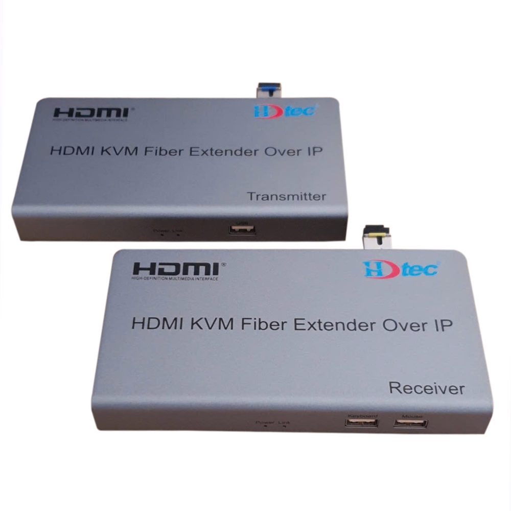 HDTEC HDMI KVM CONVERTER 1080P (Kéo dài HDMI + USB bằng Cáp Quang) (1)