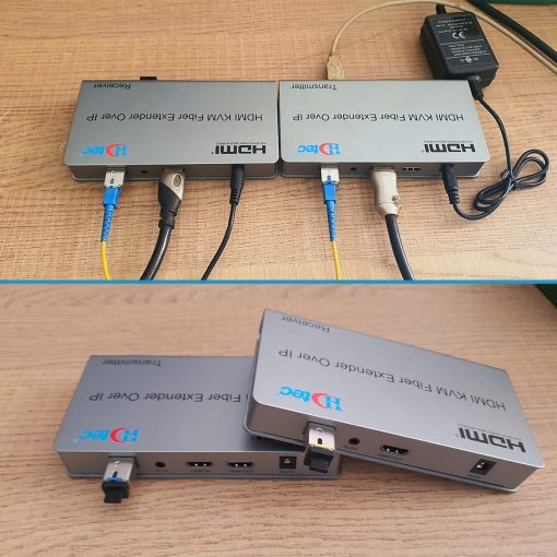 HDTEC HDMI KVM CONVERTER 1080P (Kéo dài HDMI + USB bằng Cáp Quang) (3)