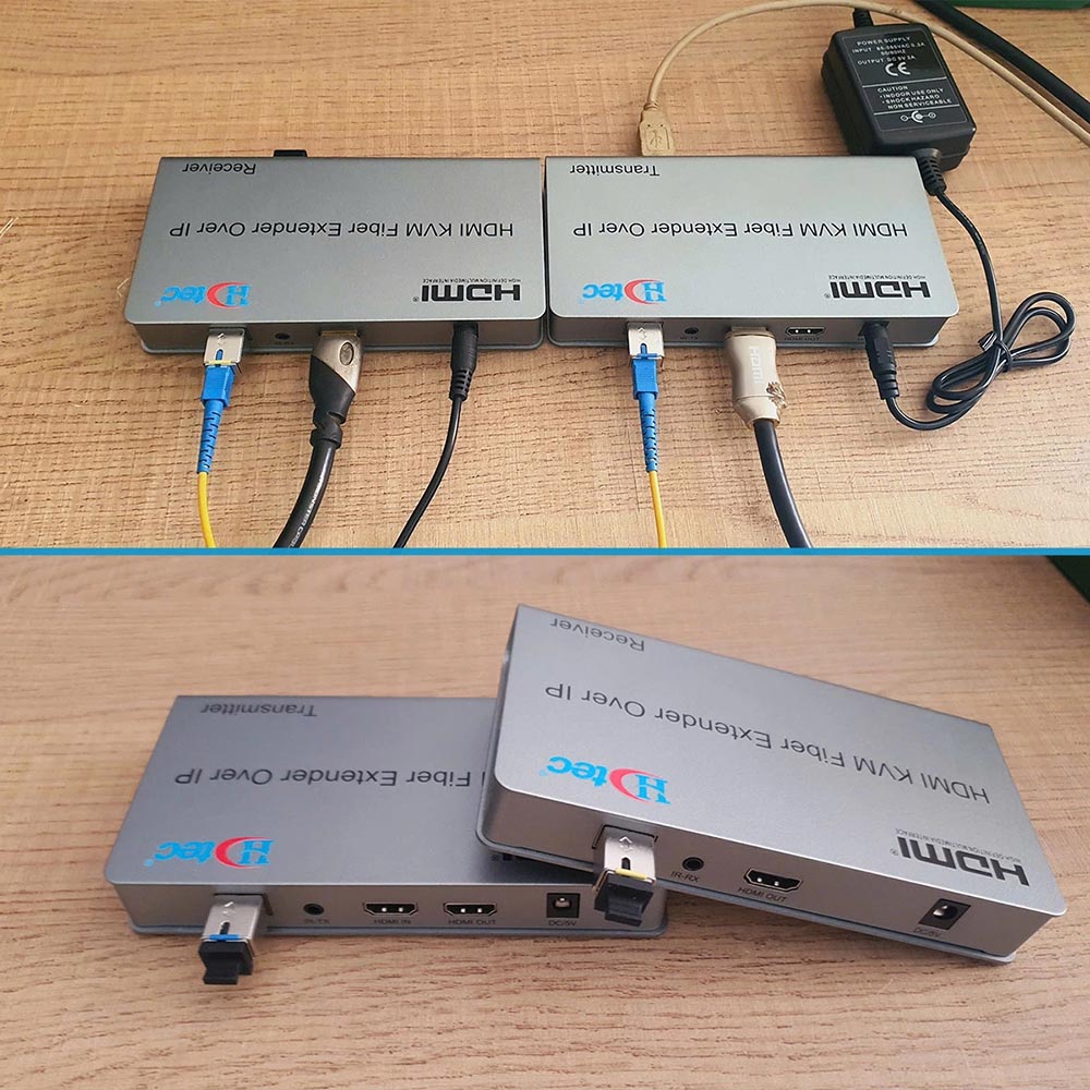 HDTEC HDMI KVM CONVERTER 1080P (Kéo dài HDMI + USB bằng Cáp Quang) HDTEC HDMI KVM CONVERTER 1080P (Kéo dài HDMI + USB bằng Cáp Quang)