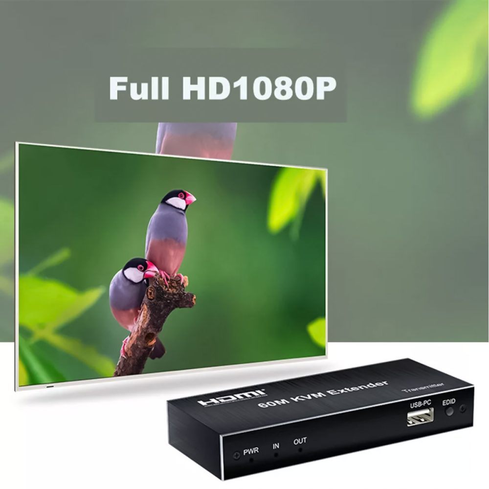 HDTEC HDMI KVM LOOP 60M 1080P (Có USB, Audio, Loop,) (5)