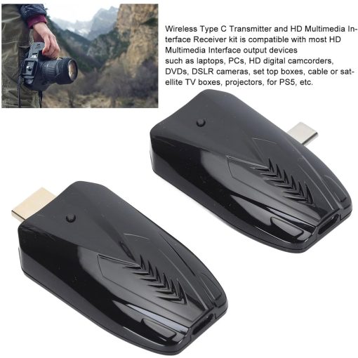 HDTEC WIRELESS TYPE C TO HDMI 150 Mét (bộ mở rộng HDMI không dây cổng Type C) (2)