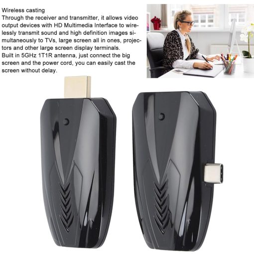 HDTEC WIRELESS TYPE C TO HDMI 150 Mét (bộ mở rộng HDMI không dây cổng Type C) (3)