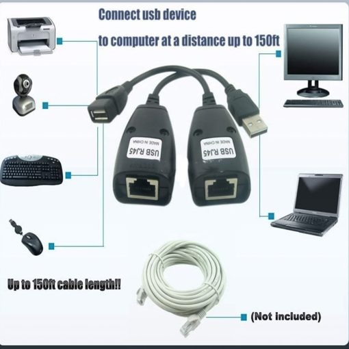 Kéo dài USB 50 mét bằng cáp mạng (6)