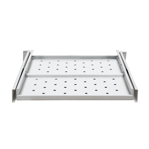 Ảnh chụp chi tiết khay trượt tủ rack 1ud100 Maxtel màu trắng