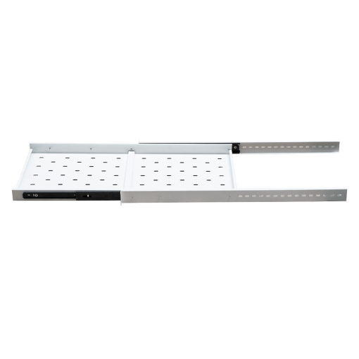 Ảnh chụp chi tiết khay trượt tủ rack 1ud100 Maxtel màu trắng