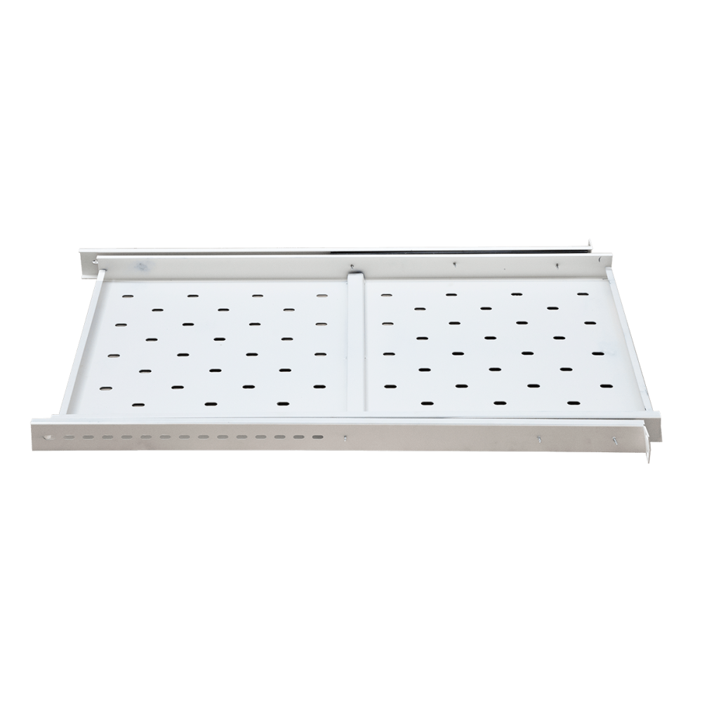 Ảnh chụp chi tiết khay trượt tủ rack 1ud100 Maxtel màu trắng