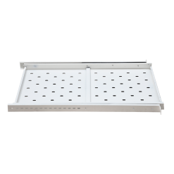 Ảnh chụp chi tiết khay trượt tủ rack 1ud100 Maxtel màu trắng