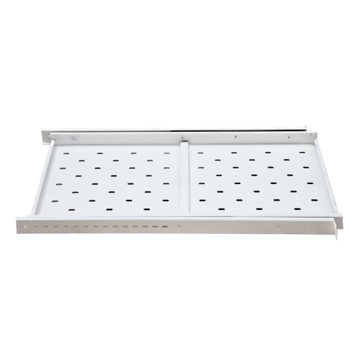 Ảnh chụp chi tiết khay trượt tủ rack 1ud100 Maxtel màu trắng