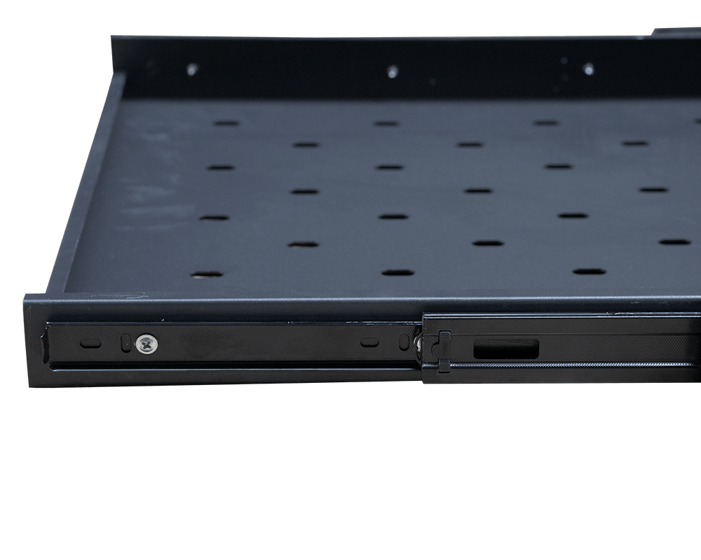 Ảnh chụp khay trượt tủ rack 1uD600 Maxtel màu đen