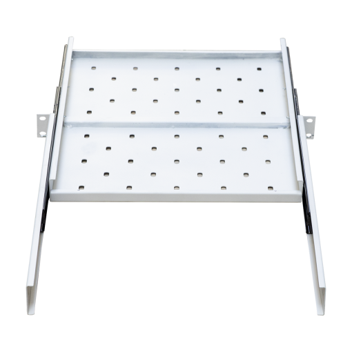 Ảnh chụp chi tiết khay trượt tủ rack 1uD800 Maxtel màu trắng