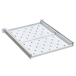 Ảnh chụp chi tiết khay trượt tủ rack 1uD800 Maxtel màu trắng