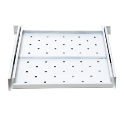 Ảnh chụp chi tiết khay trượt tủ rack 1uD800 Maxtel màu trắng