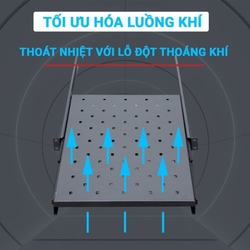 Thiết kế lỗ thoát nhiệt trên khay trượt 1uD1000 Maxtel