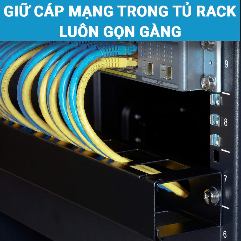 Vai trò của thanh quản lý cáp 1u 19inch
