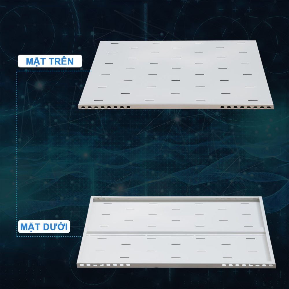 Ảnh chụp mặt trước, mặt sau khay cố định 1UD800 Maxtel