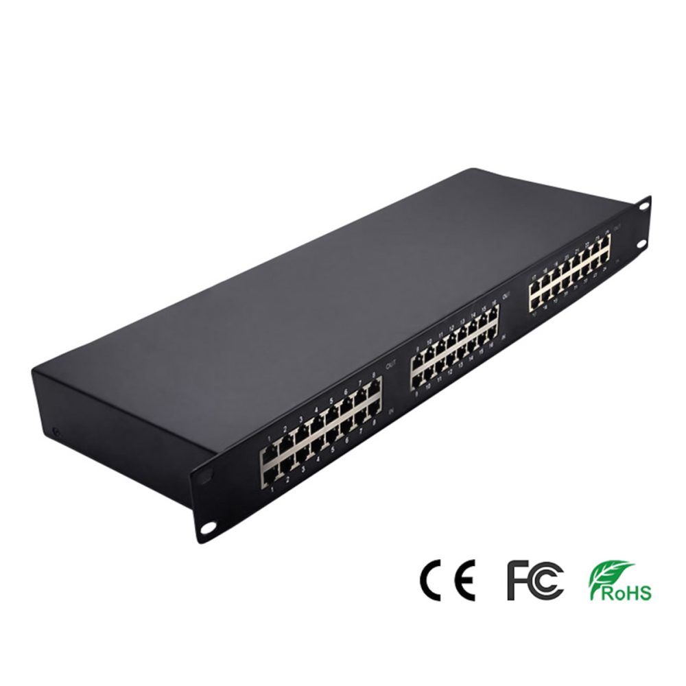 Switch Chống Sét Bảo vệ 24 Cổng Mạng RJ45 100M HDtec (2)