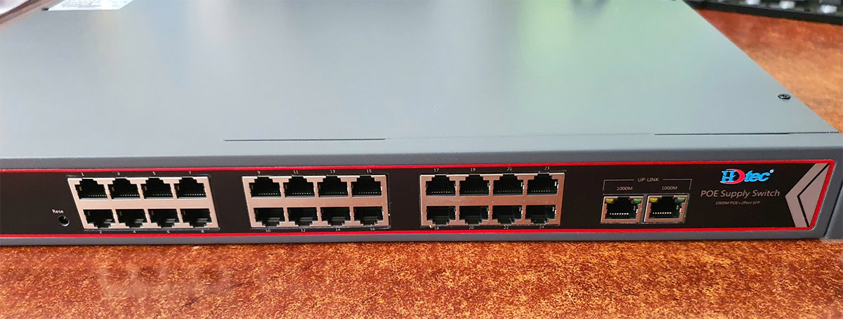 Switch PoE 24 cổng 1G HDtec chuyên dùng cho camera (2)