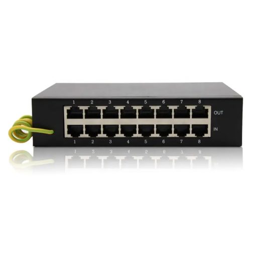 Switch chống sét và bảo vệ 8 cổng RJ45 100M HDtec (1)