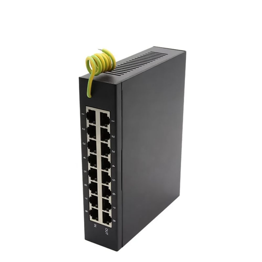 Switch chống sét và bảo vệ 8 cổng RJ45 100M HDtec (3)