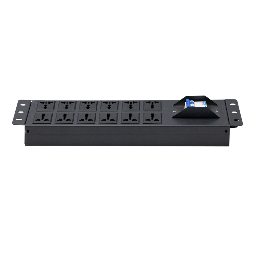 Thanh nguồn PDU 12 ổ có át Maxtel có 2 tùy chọn màu sắc trắng hoặc đen