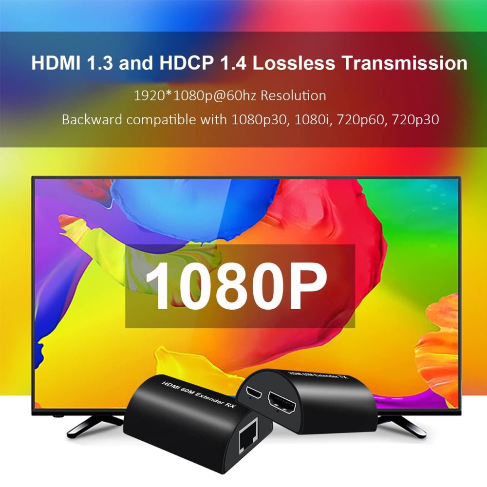 bộ kéo dài HDMI POC 60M 1080P (3)