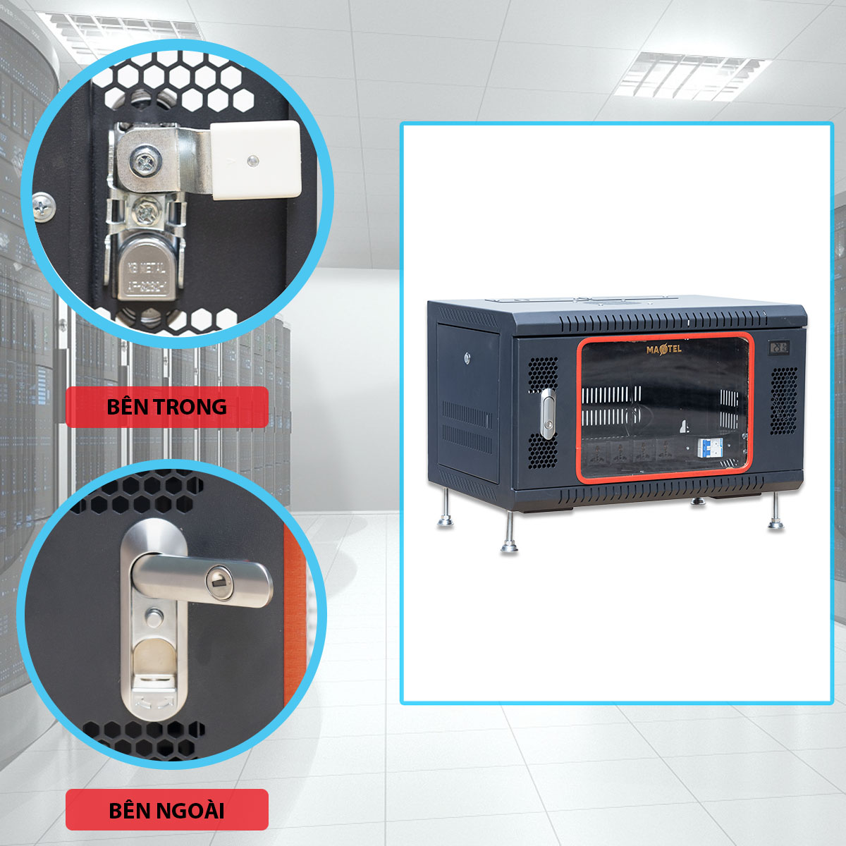 Review sản phẩm tủ rack Maxtel 6UD400 - Khách quan nhất