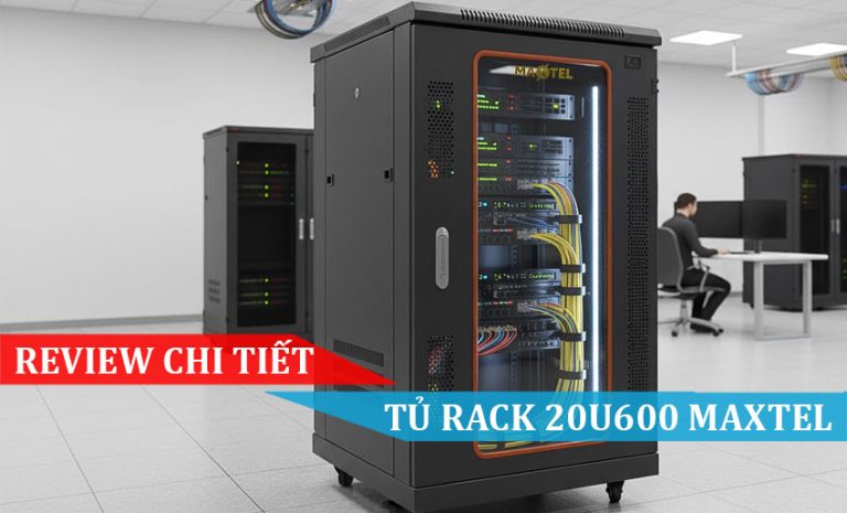 Review chi tiết tủ rack 20U600 Maxtel_