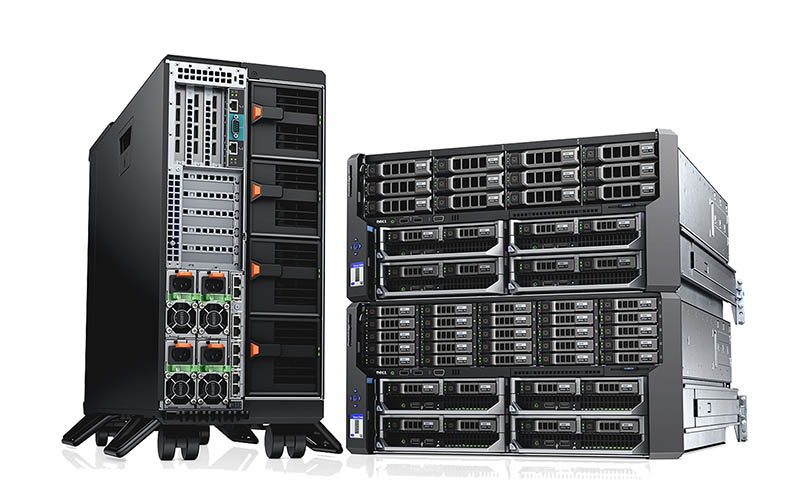 máy chủ server trong tủ rack