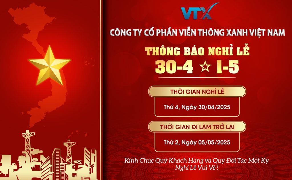 THÔNG BÁO NGHỈ LỄ 30-4