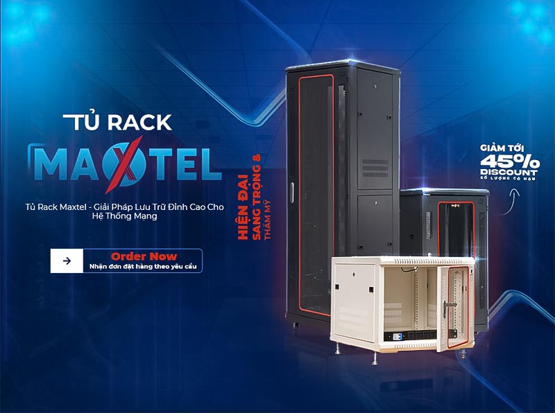 Viễn Thông Xanh chuyên phân phối tủ rack Maxtel giá ưu đãi nhất