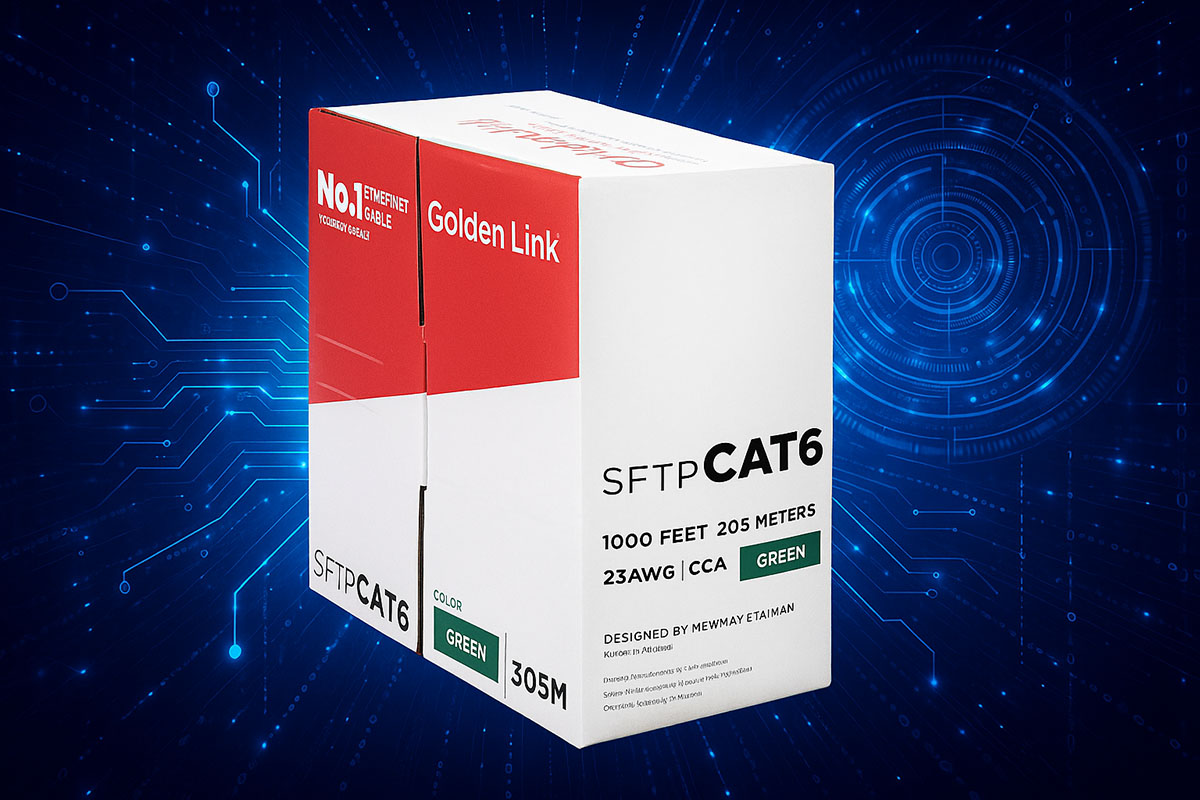 Cáp mạng SFTP Cat6 Golden Link chống nhiễu TW1104-1
