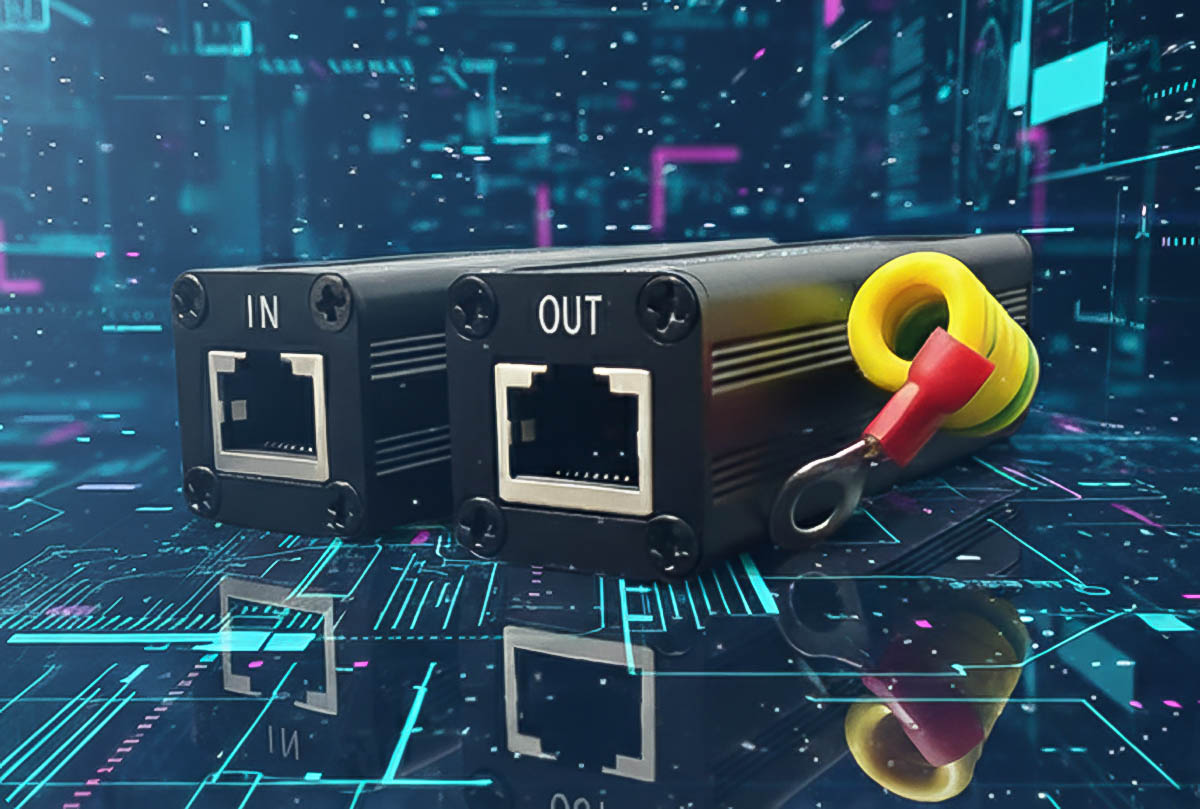 Thiết bị chống sét lan truyền mạng LAN PoE AR-POE-PS Ariescom
